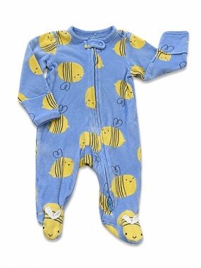 Carter's Blue Sleeper with Yellow Bee Print